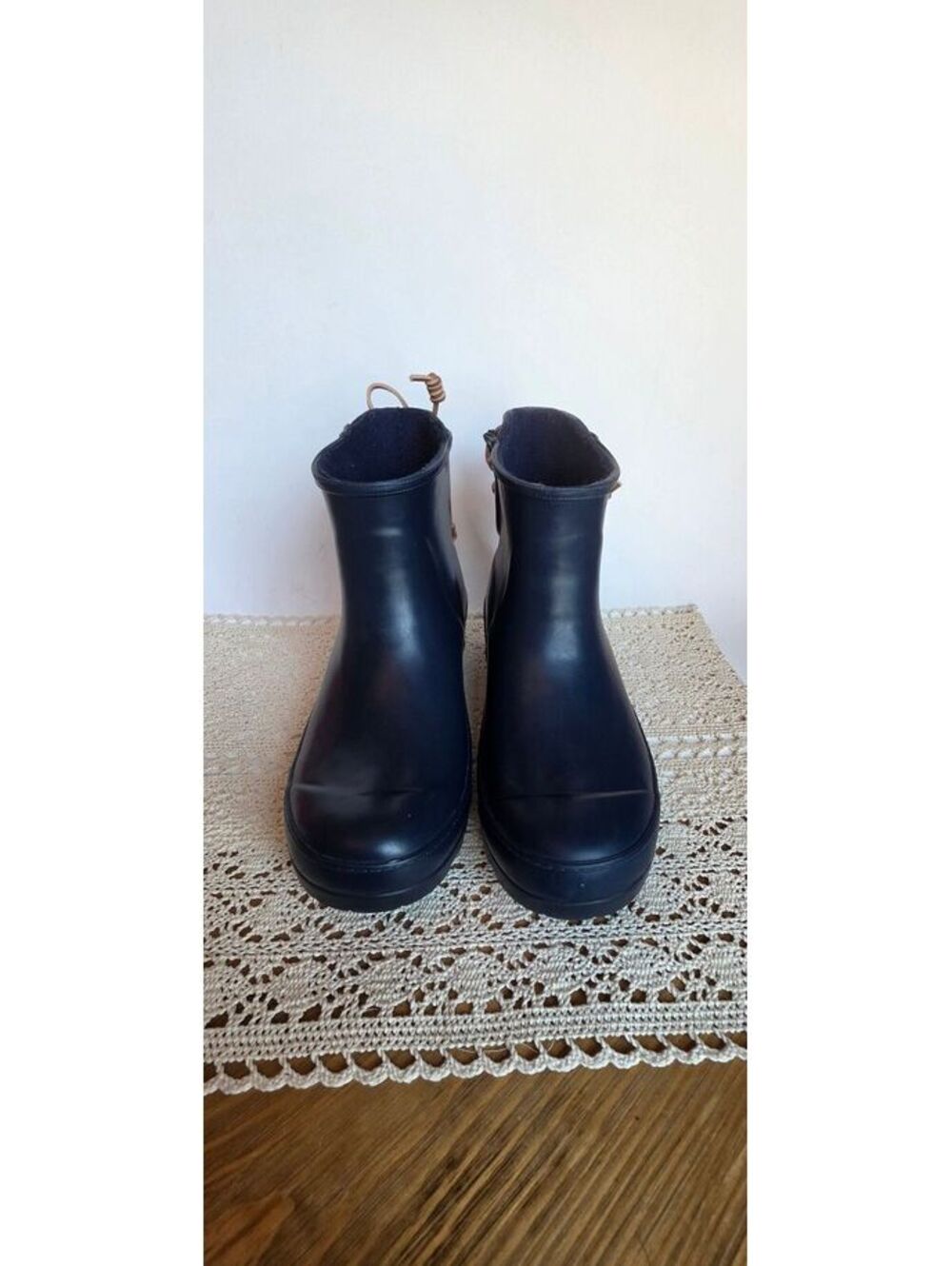 Sperry Walker Turf Rain Boots Women’s 7 Navy Waterproof Fleece Lined